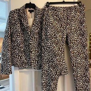 J. CREW Leopard Pantsuit
